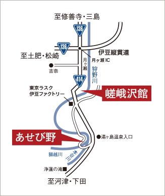 車でお越しの方：詳細マップ